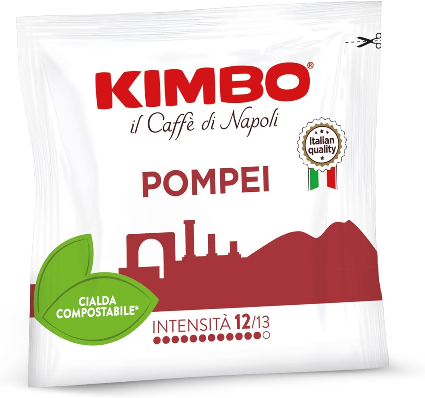 Caffè Kimbo Cialde Compostabili ESE - Miscela Macinato Fresco Intensità 11/13, Tostatura Scura