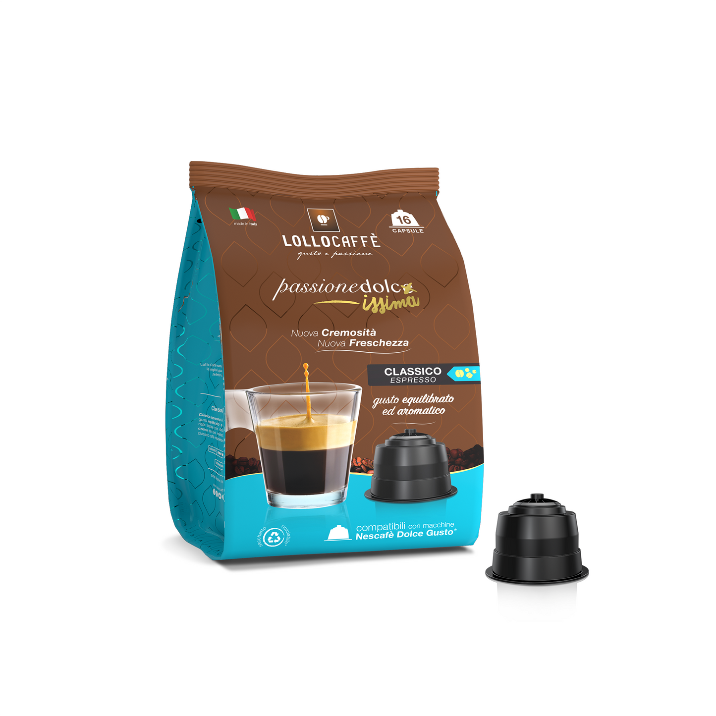 Lollo Caffè Capsule Compatibili Nescafè Dolce Gusto Miscela Classico