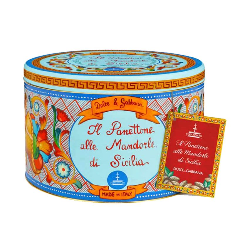 PANETTONE FIASCONARO DOLCE E GABBANA ALLE MANDORLE DI SICILIA 1KG