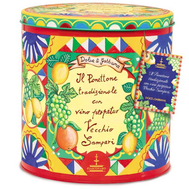 PANETTONE FIASCONARO DOLCE E GABBANA AL VINO 1KG