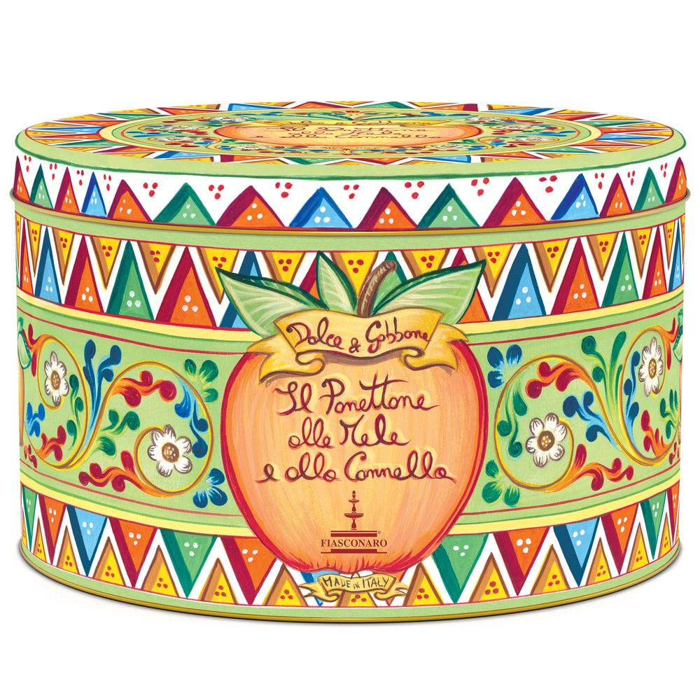 PANETTONE FIASCONARO DOLCE E GABBANA MELA E CANNELLA 1KG
