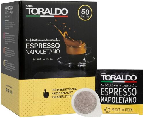 CAFFÈ TORALDO CIALDA COMPOSTABILE MISCELA DECAFFEINATA DEK