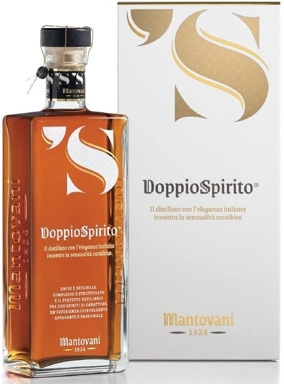 S MANTOVANI DoppioSpirito GRAPPA AL RUM DEI CARAIBI 70 CL IN ASTUCCIO