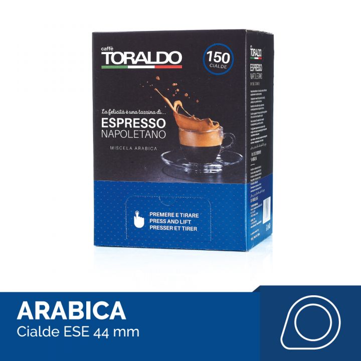 CAFFÈ TORALDO CIALDA COMPOSTABILE, MISCELA ARABICA