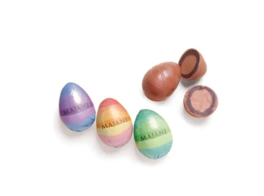 MAXI OVETTI RIPIENI TRE CIOCCOLATI PASQUA SENZA GLUTINE MAJANI 500g