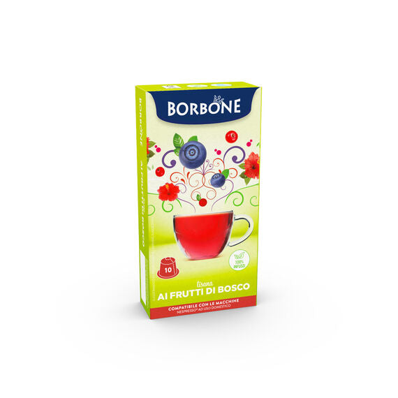 CAFFÈ BORBONE TISANA AI FRUTTI DI BOSCO CAPSULA COMPATIBILE NESPRESSO
