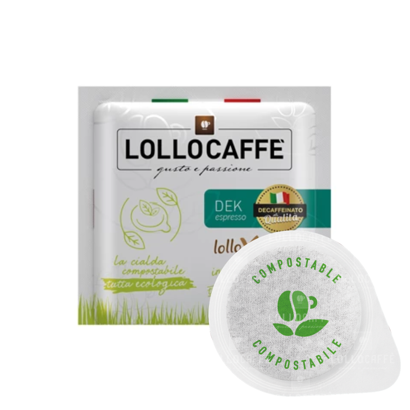 CAFFÈ LOLLO CIALDA COMPOSTABILE MISCELA DECAFFEINATA