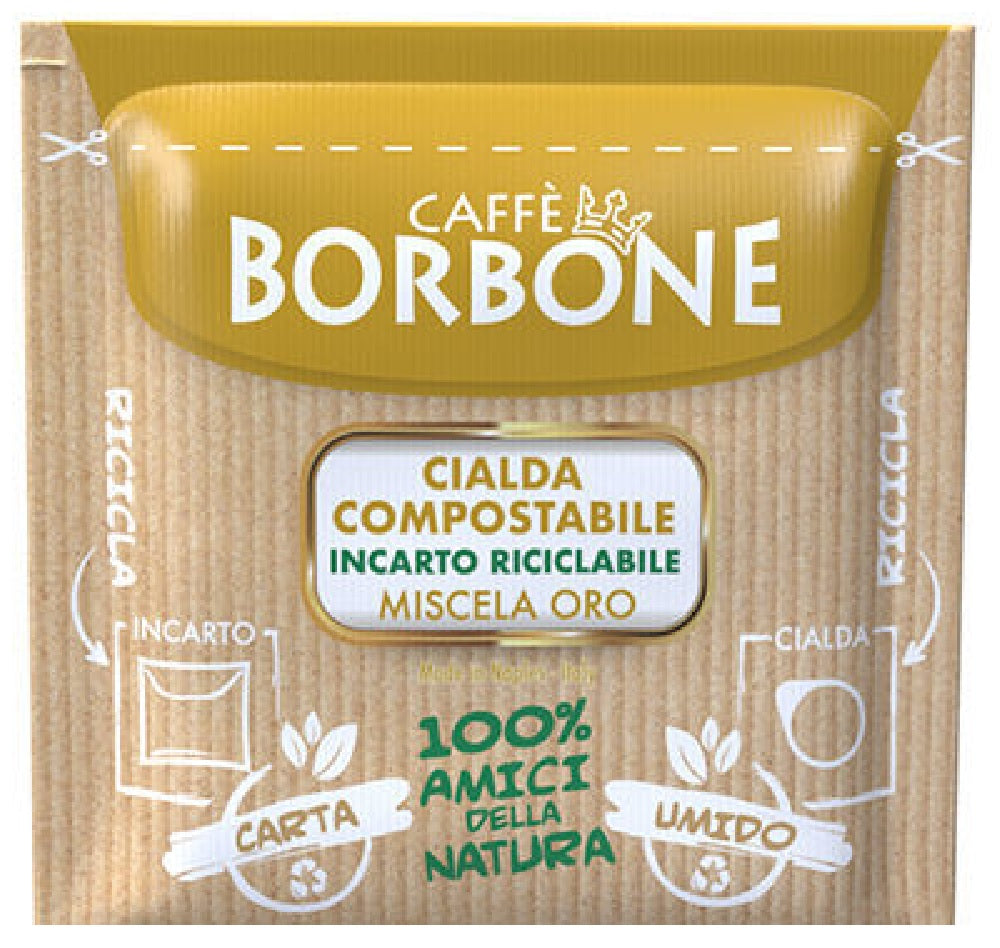 CAFFÈ BORBONE CIALDA COMPOSTABILE, MISCELA ORO