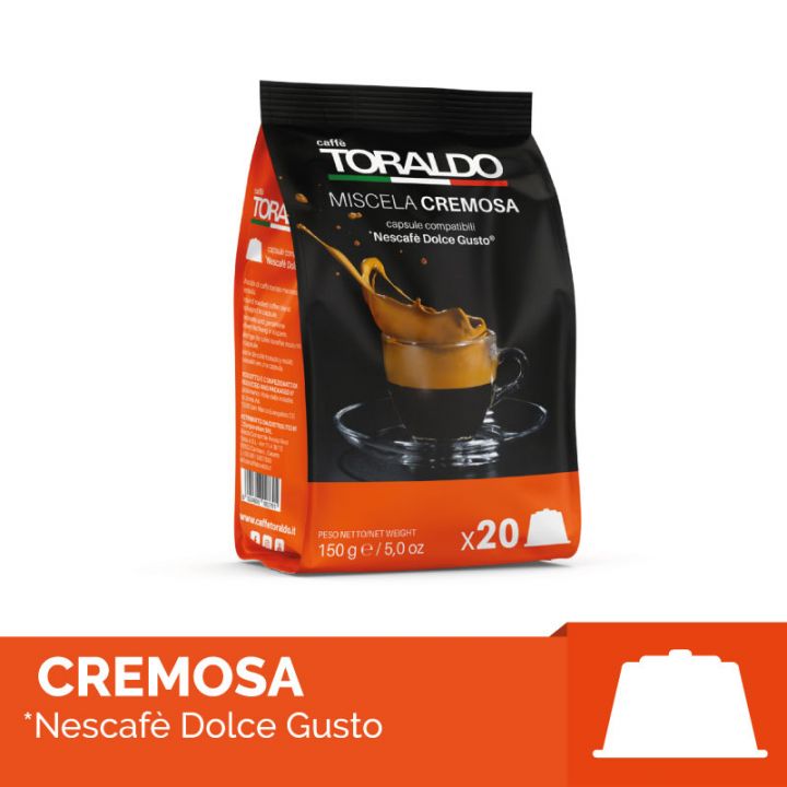 CAFFÈ TORALDO CAPSULA COMPATIBILE DOLCE GUSTO MISCELA CREMOSA