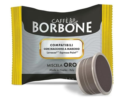 Caffè Borbone Capsule Miscela Oro - Compatibili con le Macchine Lavazza* Espresso Point*
