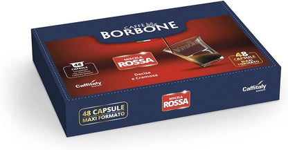 Caffè Borbone Miscela ROSSA - 48 Capsule Originali - Per Macchine da caffè Caffitaly