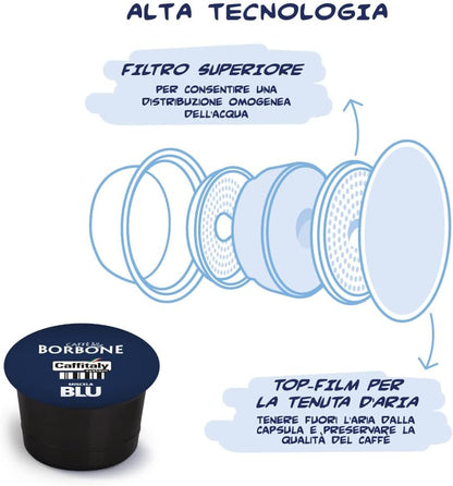 Caffè Borbone Miscela Blu - 48 Capsule Originali - Per Macchine da caffè Caffitaly*