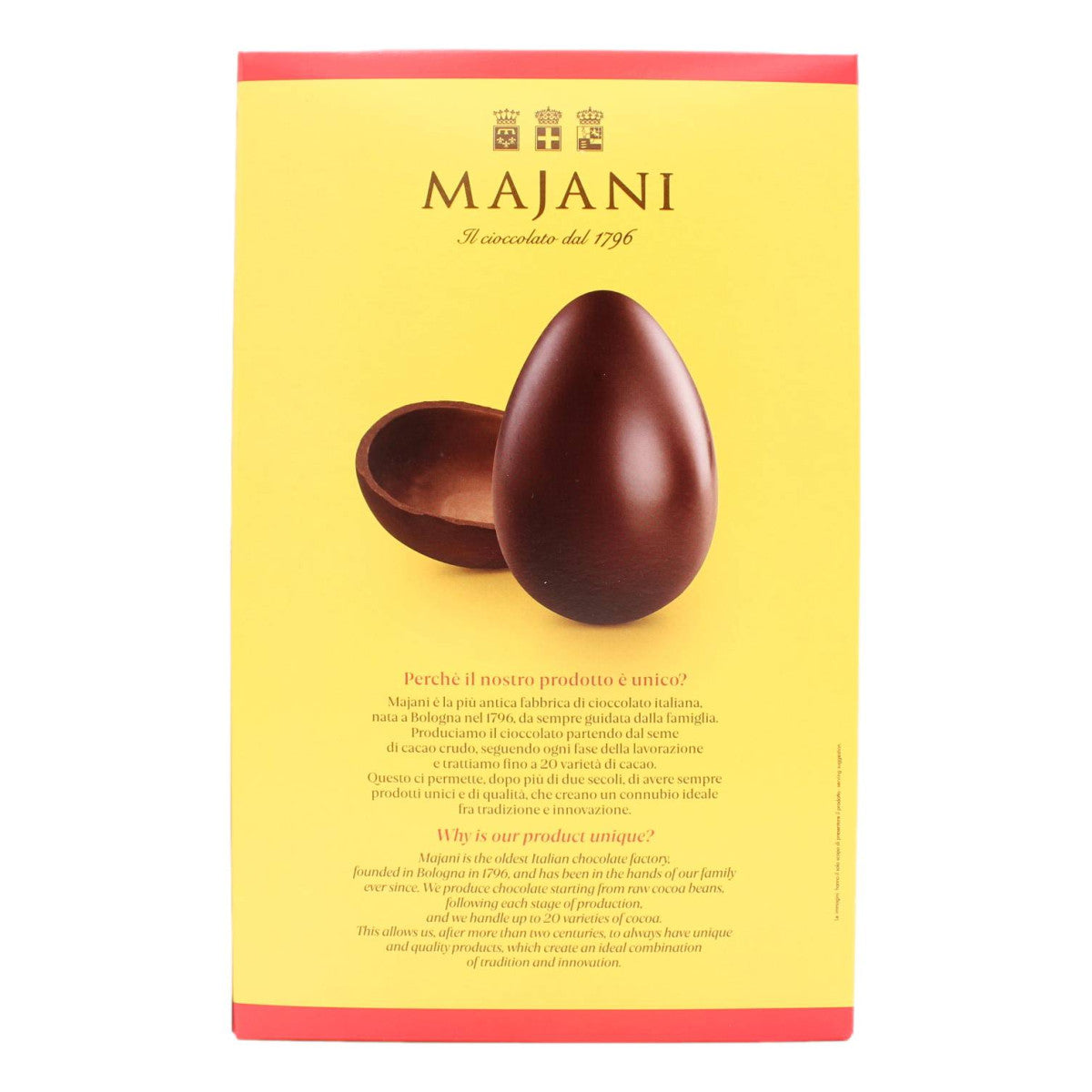 MAJANI UOVO FONDENTE CIOCCOLATA SCORZA 248 GR
