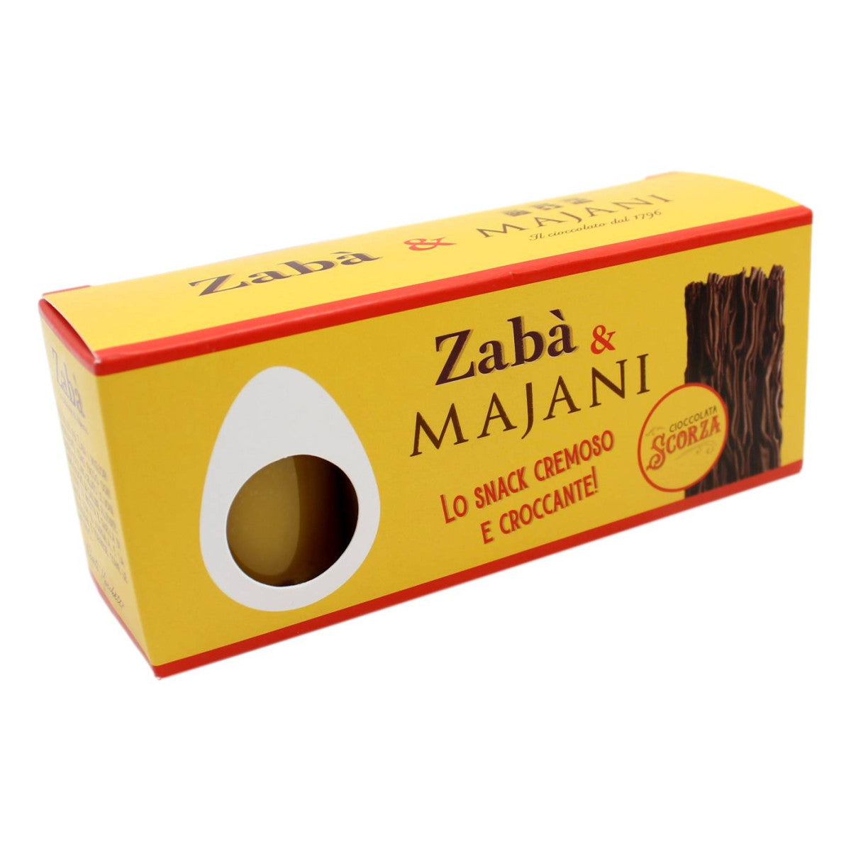Scorza Cioccolata MAJANI & ZABA' CIOCCOLATA SCORZA CON "LO ZABAIONE DI ALBERTO" 59 GR