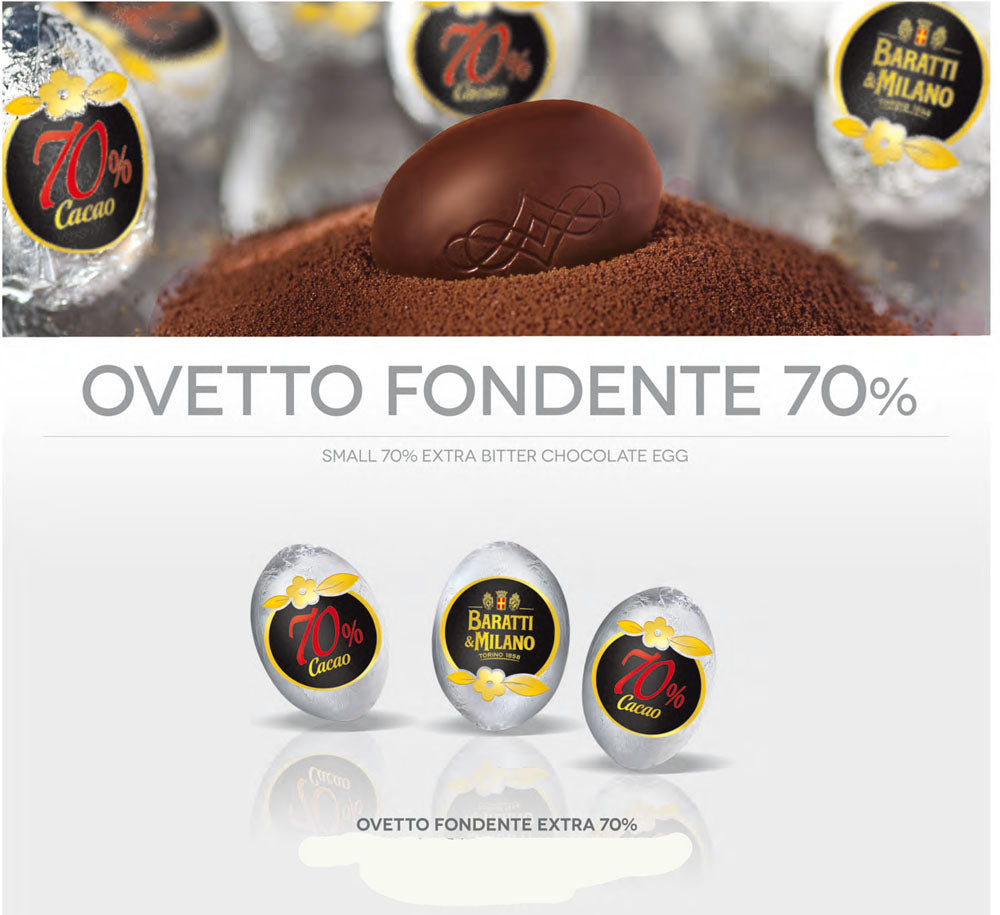 Baratti & Milano Ovetti Fondenti 70% 500 Gr