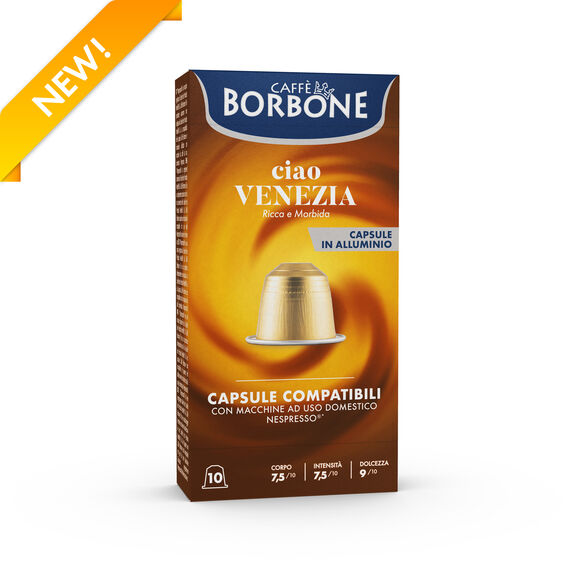 CAFFÈ BORBONE CAPSULA COMPATIBILE NESPRESSO ALLUMINIO VENEZIA