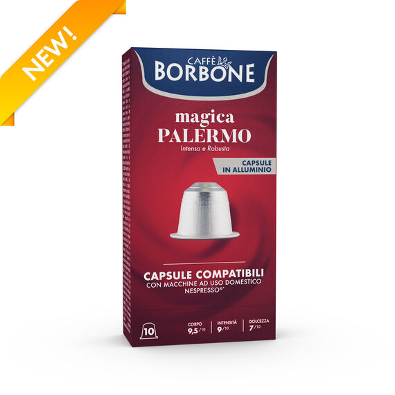 CAFFÈ BORBONE CAPSULA COMPATIBILE NESPRESSO ALLUMINIO PALERMO