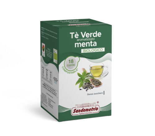 SANDEMETRIO CIALDA TE VERDE AROMATIZZATO MENTA