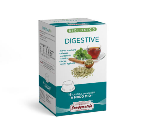 SANDEMETRIO TISANA DIGESTIVE CAPSULA COMPATIBILE A MODO MIO